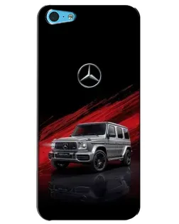 Чехол для iPhone 5c с картинкой «Mercedes G-Class красный»