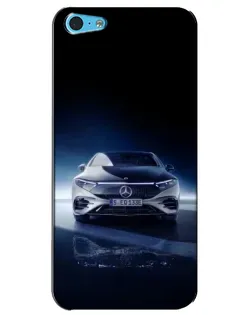 Чехол для iPhone 5c с картинкой «Ночной Mercedes EQ»