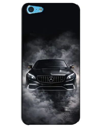 Чехол для iPhone 5c с картинкой «Mercedes в дыму»