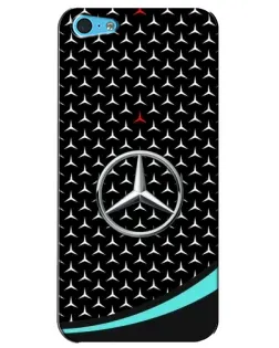 Чехол для iPhone 5c с картинкой «Mercedes — бирюзовый акцент»