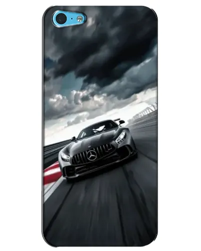 Чехол для iPhone 5c с картинкой «Гоночный Mercedes AMG»