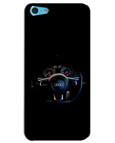 Чехол для iPhone 5c с картинкой «Салон Audi — руль»