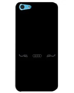 Чехол для iPhone 5c с картинкой «Audi — световой подпись»