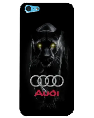 Чехол для iPhone 5c с картинкой «Пантера и Audi»