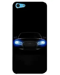 Чехол для iPhone 5c с картинкой «Audi в неоне»