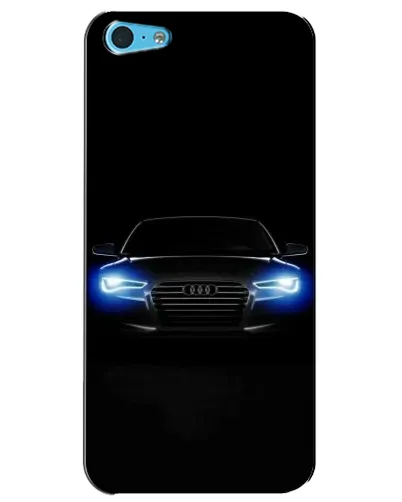 Чехол для iPhone 5c с картинкой «Audi в неоне»