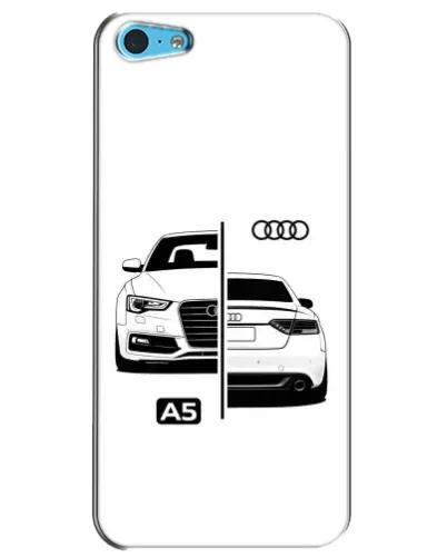 Чехол для iPhone 5c с картинкой «Audi — контрастный дизайн»