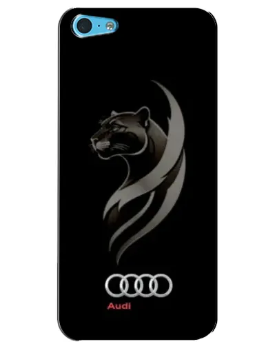 Чехол для iPhone 5c с картинкой «Графика — пантера и Audi»