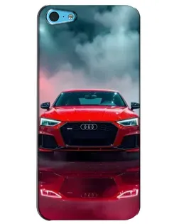Чехол для iPhone 5c с картинкой «Audi RS — красный стиль»