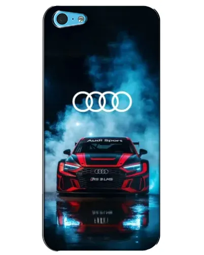 Чехол для iPhone 5c с картинкой «Audi Sport — неон»