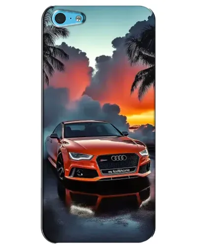 Чехол для iPhone 5c с картинкой «Audi — закат»