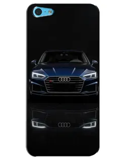 Чехол для iPhone 5c с картинкой «Audi — ночное отражение»