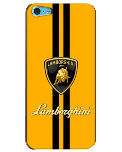 Чехол для iPhone 5c с картинкой «Lamborghini Stripe желтый»