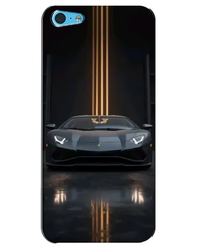 Чехол для iPhone 5c с картинкой «Lamborghini золотые линии»