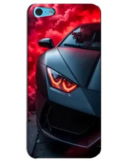 Чехол для iPhone 5c с картинкой «Lamborghini красное сияние» Чехол для iPhone 5c с картинкой «Lamborghini красное сияние»
