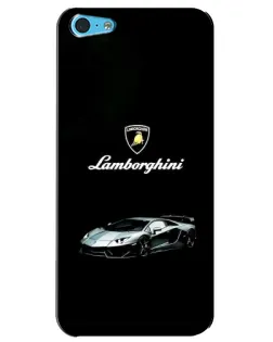 Чохол для iPhone 5c з картинкою «Логотип Lamborghini класика»