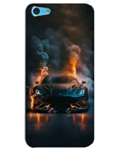 Чехол для iPhone 5c с картинкой «Lamborghini дымная эстетика»