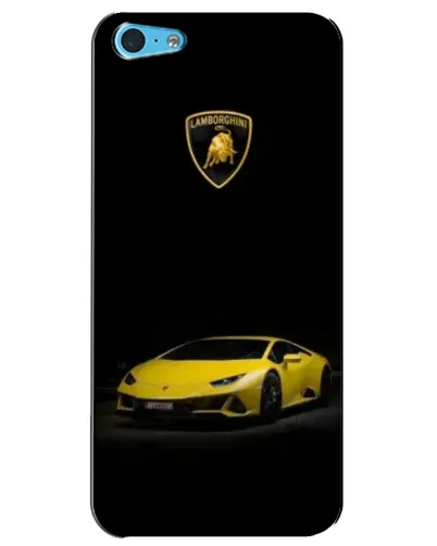 Чехол для iPhone 5c с картинкой «Lamborghini желтый акцент»