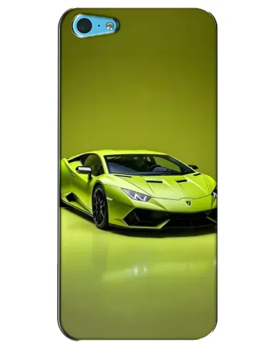 Чехол для iPhone 5c с картинкой «Салатовый Lamborghini Huracan»