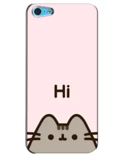 Чехол для iPhone 5c с картинкой «Пушин говорит Hi»