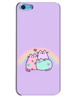 Чехол для iPhone 5c с картинкой «Радужные Пушины»