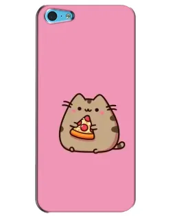 Чехол для iPhone 5c с картинкой «Пушин с пиццей»