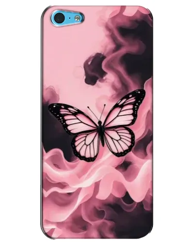 Чехол для iPhone 5c с картинкой «Бабочка в дыму» Чехол для iPhone 5c с картинкой «Бабочка в дыму»