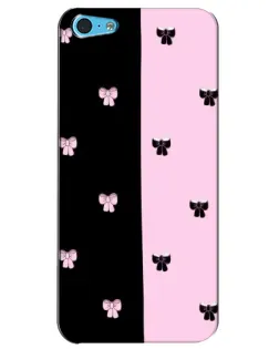 Чехол для iPhone 5c с картинкой «Контрастные банты»