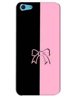 Чехол для iPhone 5c с картинкой «Половинки банта»