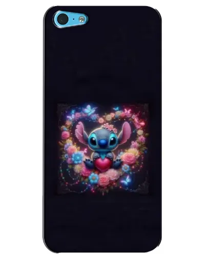 Чохол для iPhone 5c з картинкою «Stitch у квітах» Чохол для iPhone 5c з картинкою «Stitch у квітах»