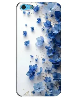 Чохол для iPhone 5c з картинкою «Блакитний квітковий каскад» Чохол для iPhone 5c з картинкою «Блакитний квітковий каскад»