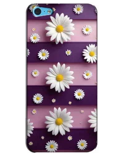 Чехол для iPhone 5c с картинкой «Ромашки на фиолетовом» Чехол для iPhone 5c с картинкой «Ромашки на фиолетовом»