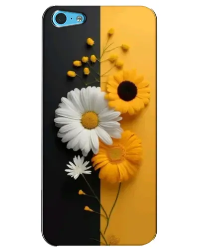 Чехол для iPhone 5c с картинкой «Подсолнух и ромашка» Чехол для iPhone 5c с картинкой «Подсолнух и ромашка»