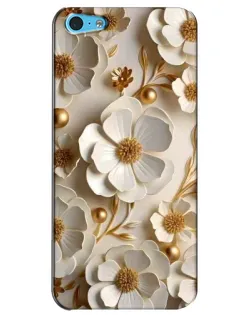 Чохол для iPhone 5c з картинкою «Білі паперові квіти» Чохол для iPhone 5c з картинкою «Білі паперові квіти»