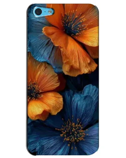 Чохол для iPhone 5c з картинкою «Яскрава синьо-помаранчева флора» Чохол для iPhone 5c з картинкою «Яскрава синьо-помаранчева флора»