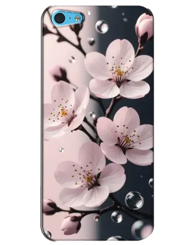 Чохол для iPhone 5c з картинкою «Ніжня сакура та краплі» Чохол для iPhone 5c з картинкою «Ніжня сакура та краплі»