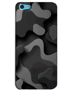 Чохол для iPhone 5c з картинкою «Темний абстрактний камуфляж» Чохол для iPhone 5c з картинкою «Темний абстрактний камуфляж»