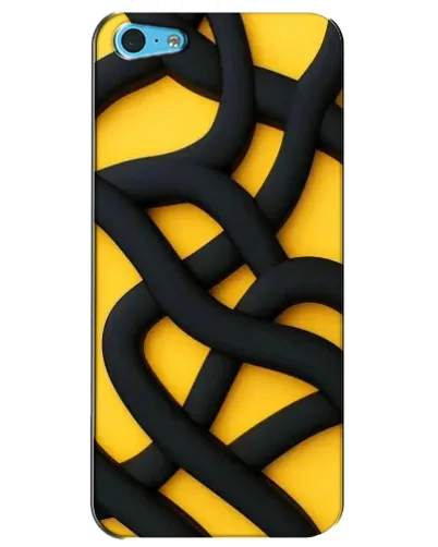 Чохол для iPhone 5c з картинкою «Чорне жовте переплетення» Чохол для iPhone 5c з картинкою «Чорне жовте переплетення»