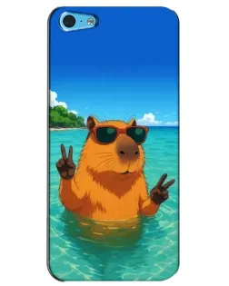 Чехол для iPhone 5c с картинкой «Морская капибара»