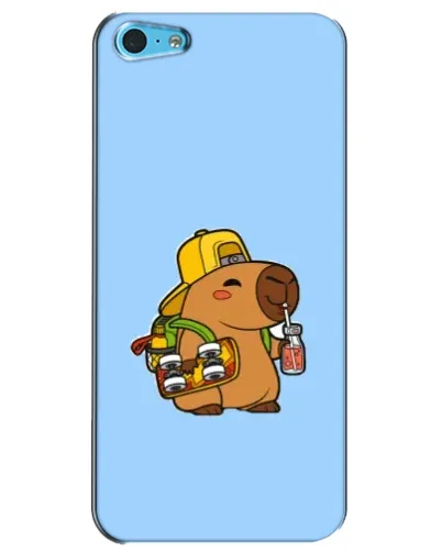 Чехол для iPhone 5c с картинкой «Капибара на скейте»