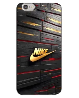 Чехол для iPhone 6 Plus / 6s Plus с картинкой «Золотой Nike на металле»