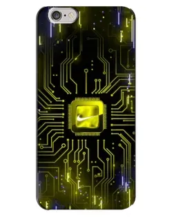 Чехол для iPhone 6 Plus / 6s Plus с картинкой «Nike — золотая искра»