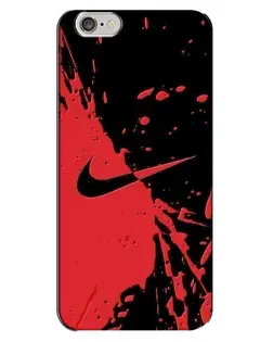 Чехол для iPhone 6 Plus / 6s Plus с картинкой «Красные брызги Nike»