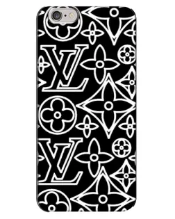 Чехол для iPhone 6 Plus / 6s Plus с картинкой «Черно-белый узор LV» Чехол для iPhone 6 Plus / 6s Plus с картинкой «Черно-белый узор LV»