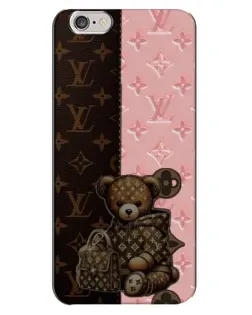 Чехол для iPhone 6 Plus / 6s Plus с картинкой «Мишка в стиле LV» Чехол для iPhone 6 Plus / 6s Plus с картинкой «Мишка в стиле LV»