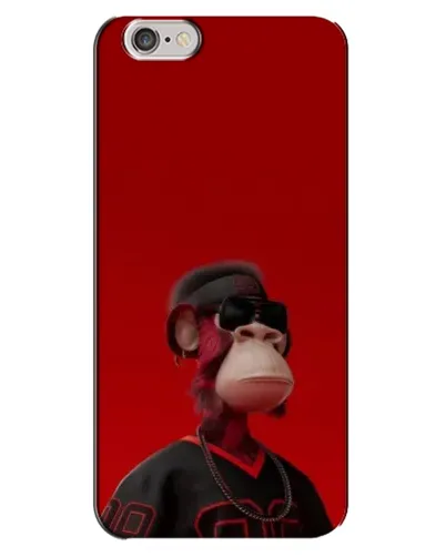 Чехол для iPhone 6 Plus / 6s Plus с картинкой «Bored Ape в красном» Чехол для iPhone 6 Plus / 6s Plus с картинкой «Bored Ape в красном»