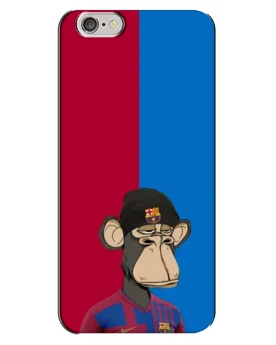 Чехол для iPhone 6 Plus / 6s Plus с картинкой «Bored Ape — фанат Барсы» Чехол для iPhone 6 Plus / 6s Plus с картинкой «Bored Ape — фанат Барсы»