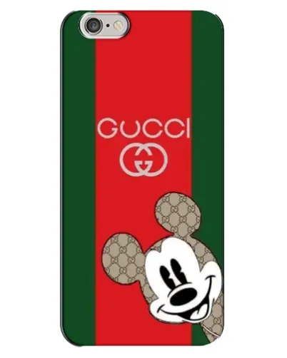 Чехол для iPhone 6 Plus / 6s Plus с картинкой «Gucci — полосы и Микки»