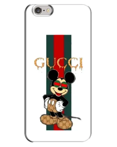 Чехол для iPhone 6 Plus / 6s Plus с картинкой «Микки Маус Gucci — полосы»