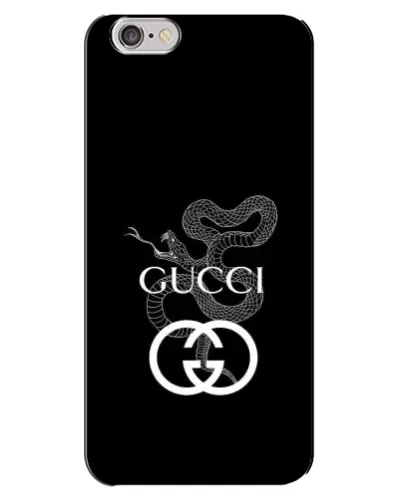 Чехол для iPhone 6 Plus / 6s Plus с картинкой «Gucci — серебряная змея»